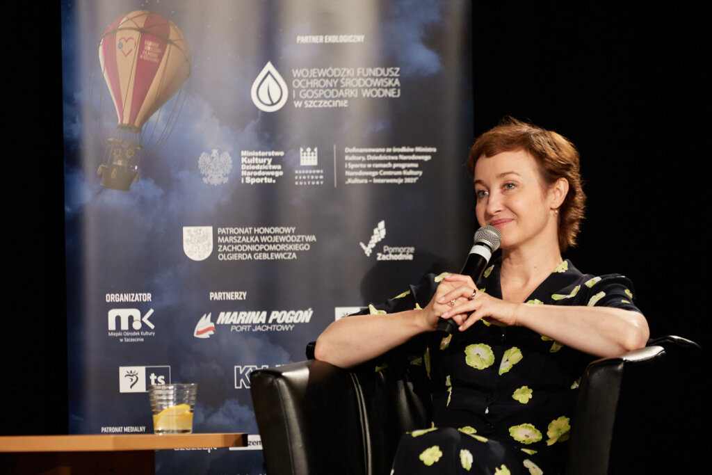 Gabriela Muskała podczas spotkania w ramach 15. DWF