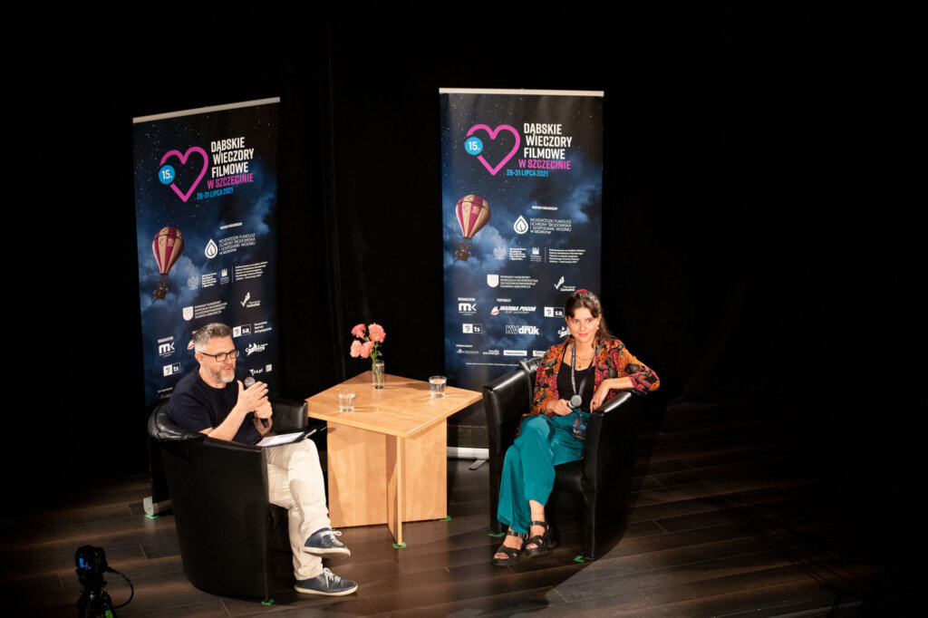 Karolina Bruchnicka i Krzysztof Spór podczas spotkania w ramach 15. DWF